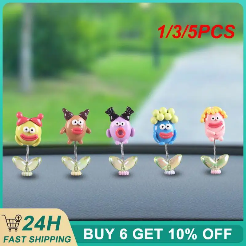 1/3/5PCS Durable Sausage Monster Ornament Pleasure Car Center Console Decoration Trend Hot Item Energetic Center Console Unique