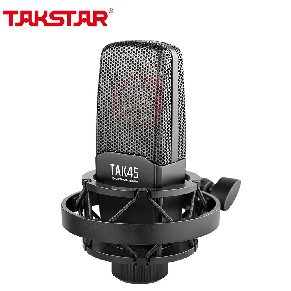 Takstar TAK45 Recording Microphone Wired Condenser Large Diaphragm Side Address Micro for Youtube Twitch Voice Podcasting Live