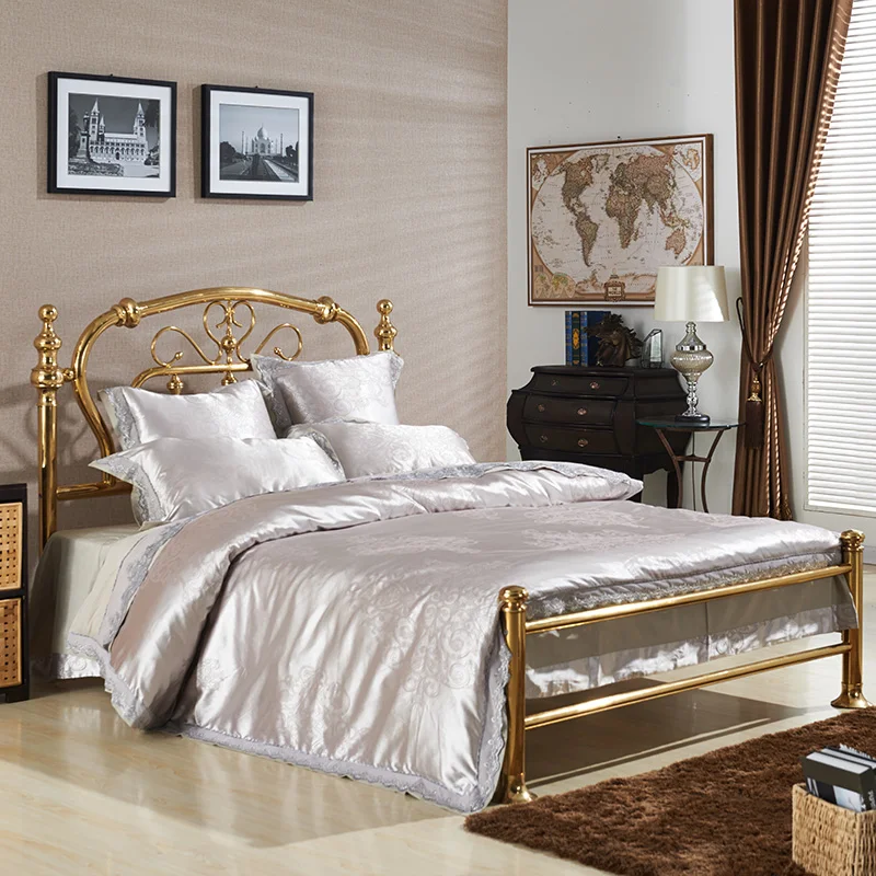 European-style classic simple design high-end quality luxury copper bed double bed 1.5 m 1.8 M