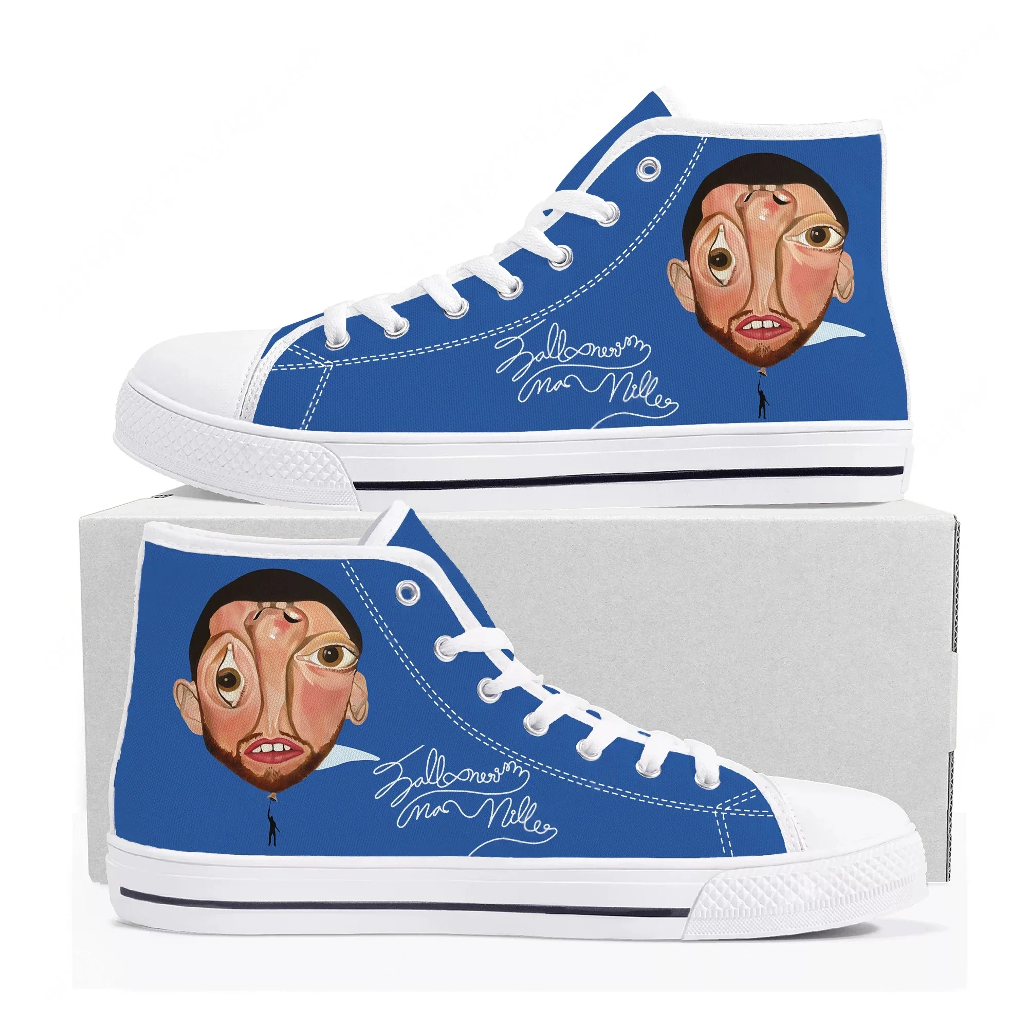 

Mac Miller High Top Sneakers Mens Womens Teenager High Quality Canvas Sneaker 3D Print Casual Couple Shoes Personalized Shoe