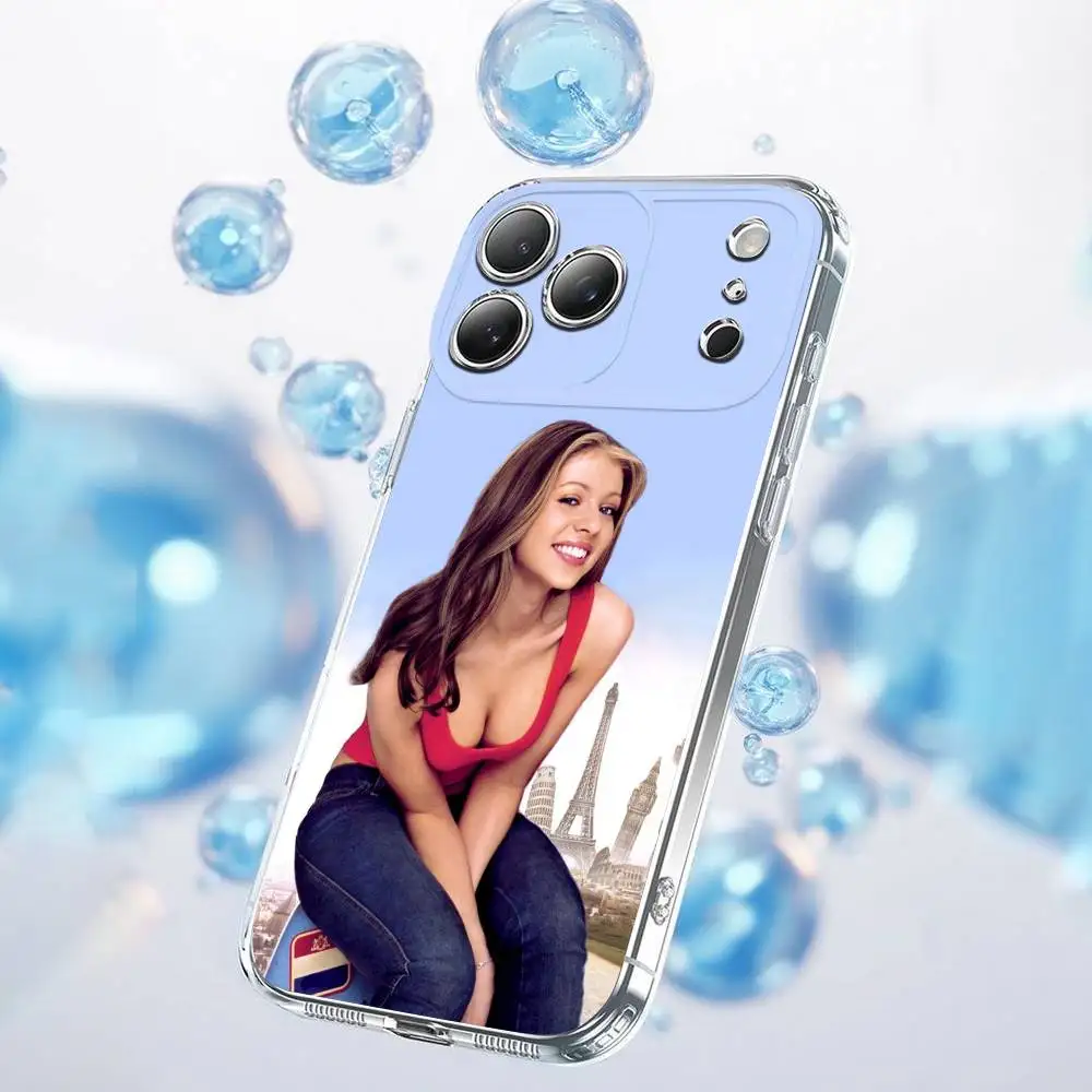 Actress M-Michelle Trachtenberg Phone Case For iPhone 17,16,15,14,13,12,11,Plus,Pro,Max,Plus,E,Air,Mini Transparent Cover