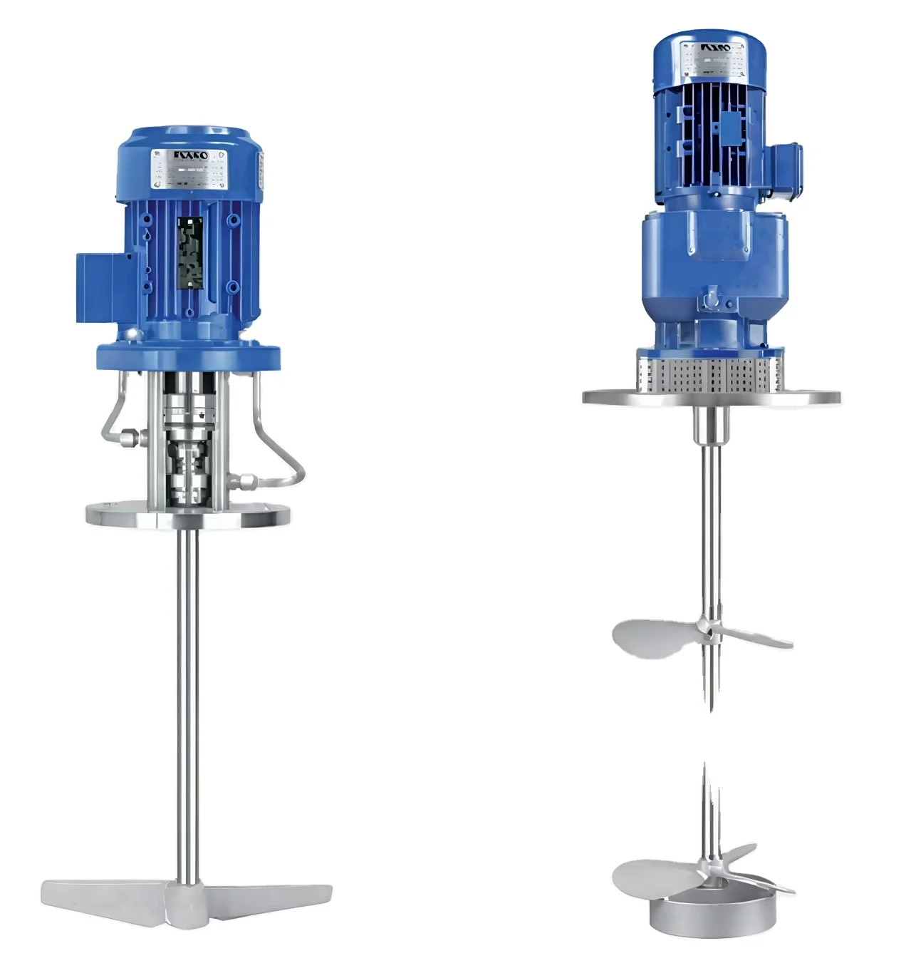 Mezclador/agitador de jabón líquido químico de paleta Industrial de 0,37 kW para tanque dosificador