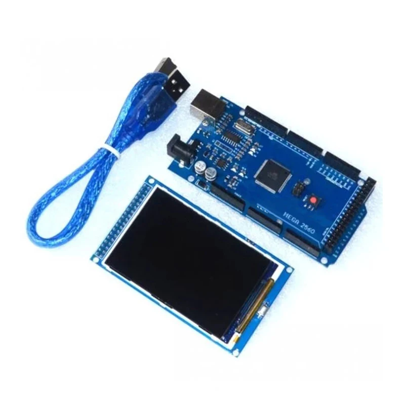 

Free shipping! 3.5 inch TFT LCD screen module Ultra HD 320X480 for Arduino + MEGA 2560 R3 Board with usb cable