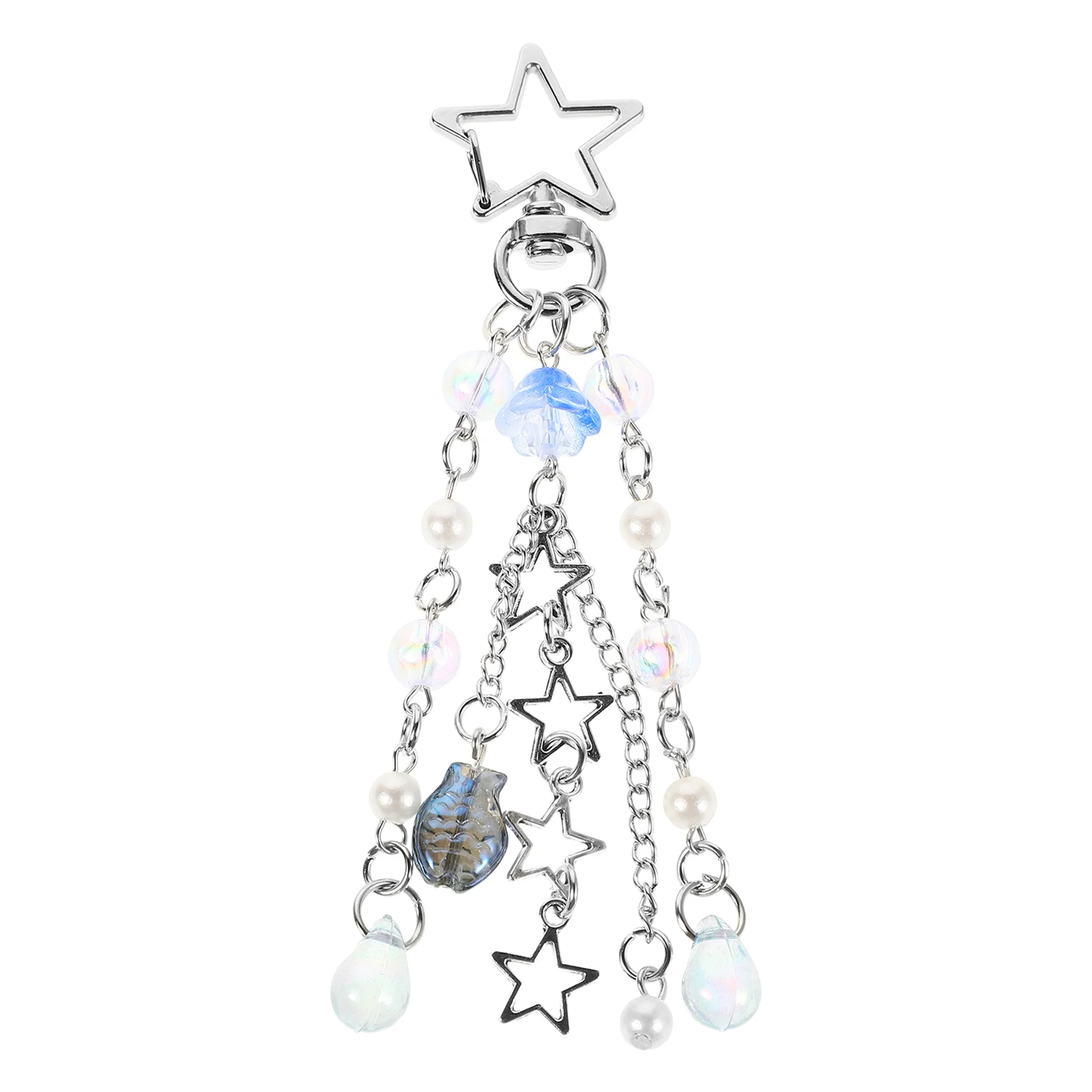 

Tassel Phone Chain Purse Keychain Charms Small Fish Alloy Accessories Aesthetic Hanging Decor Multifunction