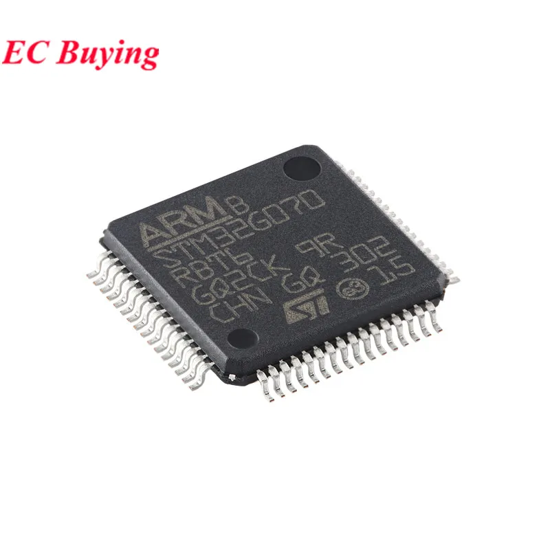 10pcs/1pc STM32G070RBT6 LQFP-64 STM32G070 STM32 G070RBT6 STM32G ARM Cortex-M0+32-bit Microcontroller MCU IC Chip New Original