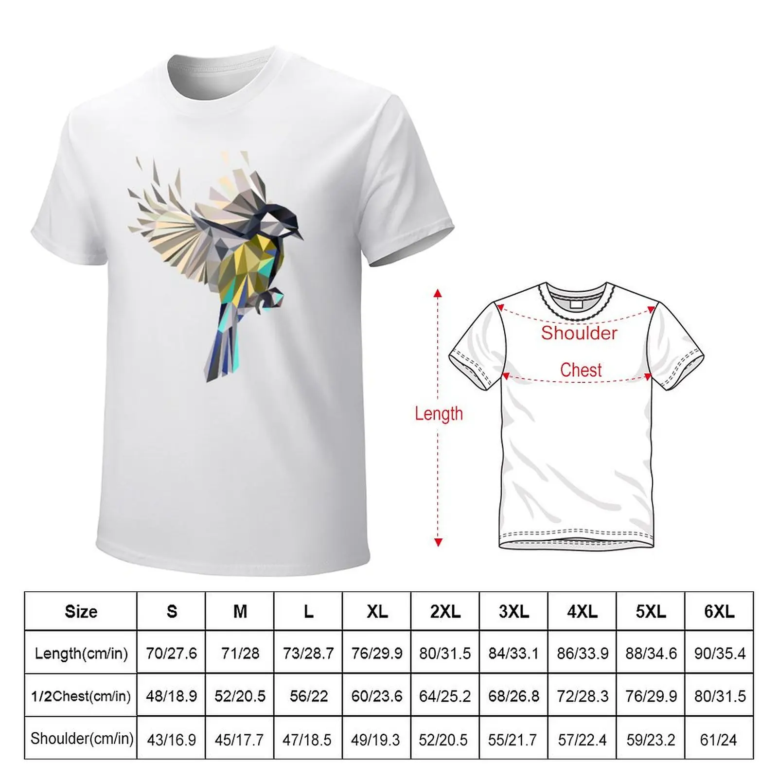 Flying Songbird Cyanistes Caeruleus / Bluetit Bird - white T-shirt boys animal print sublime quick-drying mens clothing