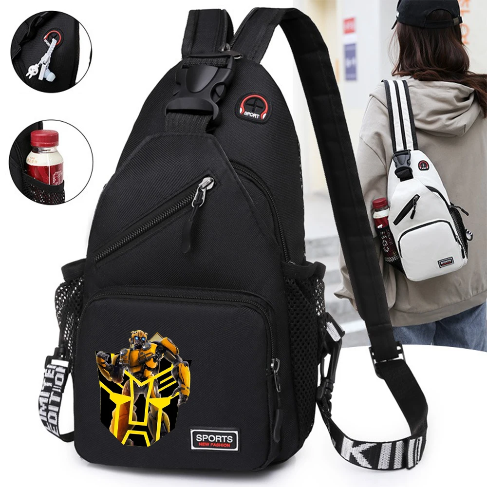 Transformers New Shoulder Bag Man Casual Chest Business Male MultiFunctional Women Backpack Cycling Sports Rucksack Travel Pack