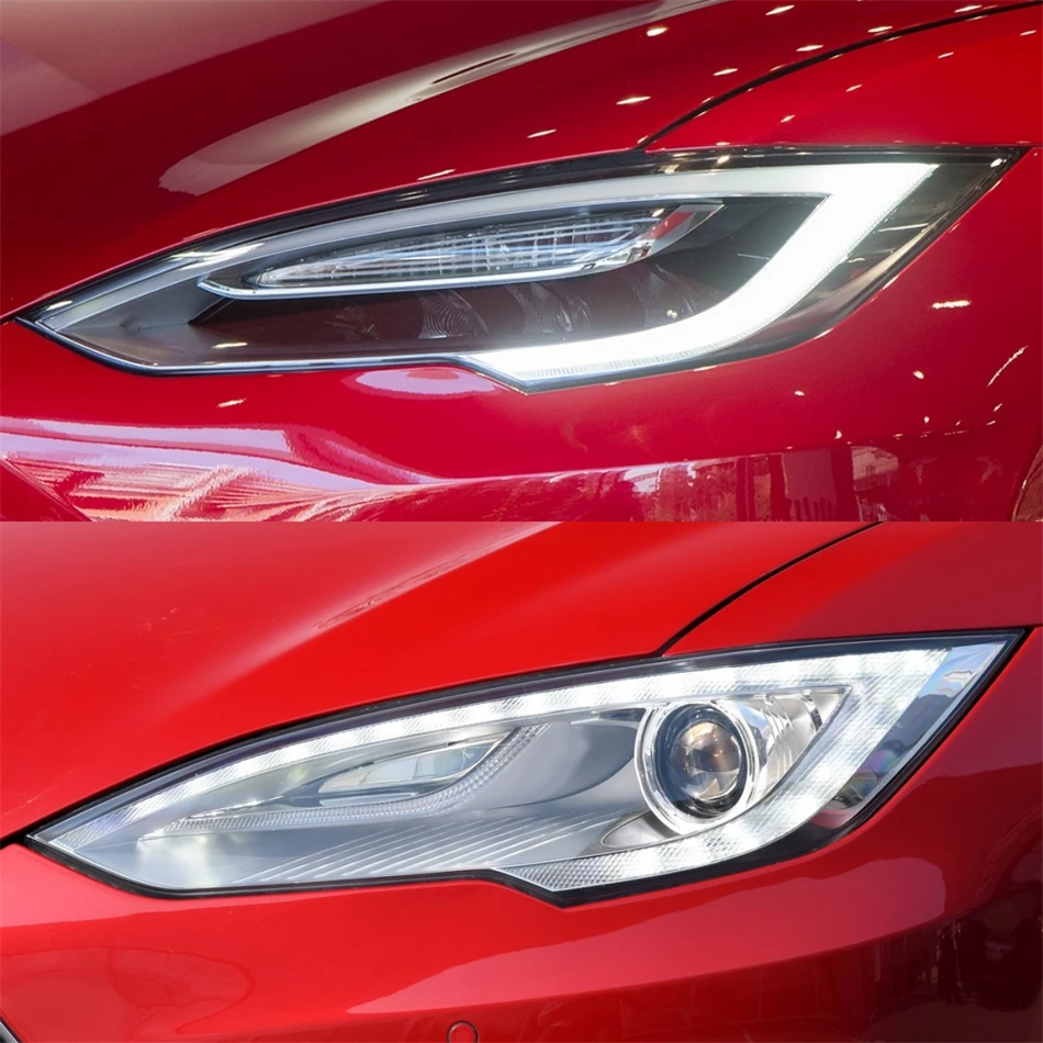 For Tesla Model S ​2014 2015 2016 2017 2018 2019 2020 2021 2022 Accessories Cars Base Head Lamp Shell Back Casing Headlight Cap