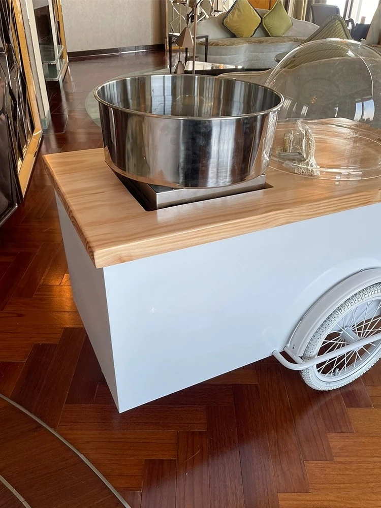 عربة كشك جديدة، سيارة إفطار فندقية متحركة تجارية، شاحنة خبز من الخشب الصلب، سيارة شاي حليب القهوة