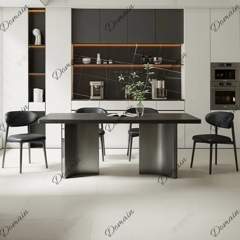 Modern Keep Kitchen Tables Tall Luxury Nordic Style Dining Tables Rectangle WarmTavolo Rotondo Pranzo Dining Room Furniture