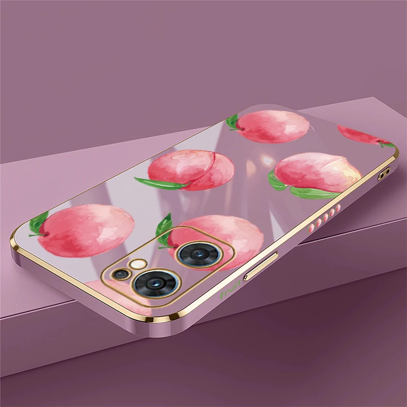 عدسة الكاميرا حماية جراب هاتف ل ممن لهم K7X K9 K10X K3 البحث X5 لايت X3 سيليكون للصدمات تصفيح الفاكهة الخوخ طباعة غطاء