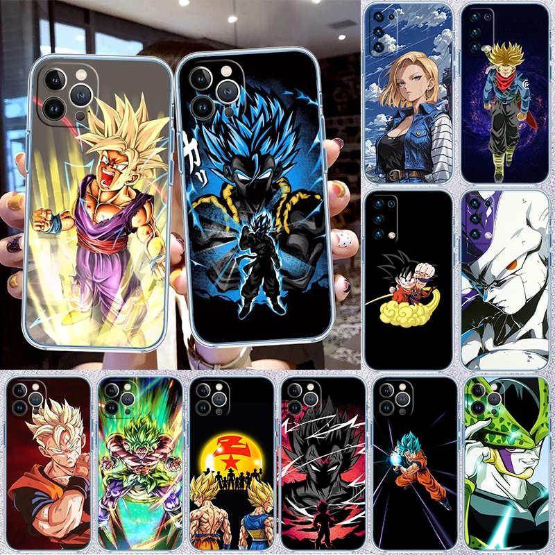 IW14 Goku Dragon Ball Transparent Phone Case for Samsung Galaxy A04 A04S A14 A23 A34 A54 M23 M33 M52 M53