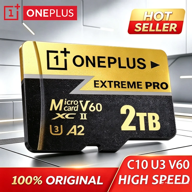 OnePlus High Speed Micro SD Card  1TB 2TB 512GB Real Capacity SD Memory Card A2U3 V60 TF Flash Cards For Insta360 DJI Drone Car