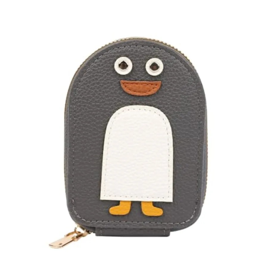 

Zippe Card Wallet, Penguin Shape Accordion Wallet Cit Card Holder with 11 Slots for Cit Card ID Cards Driver's Licenses