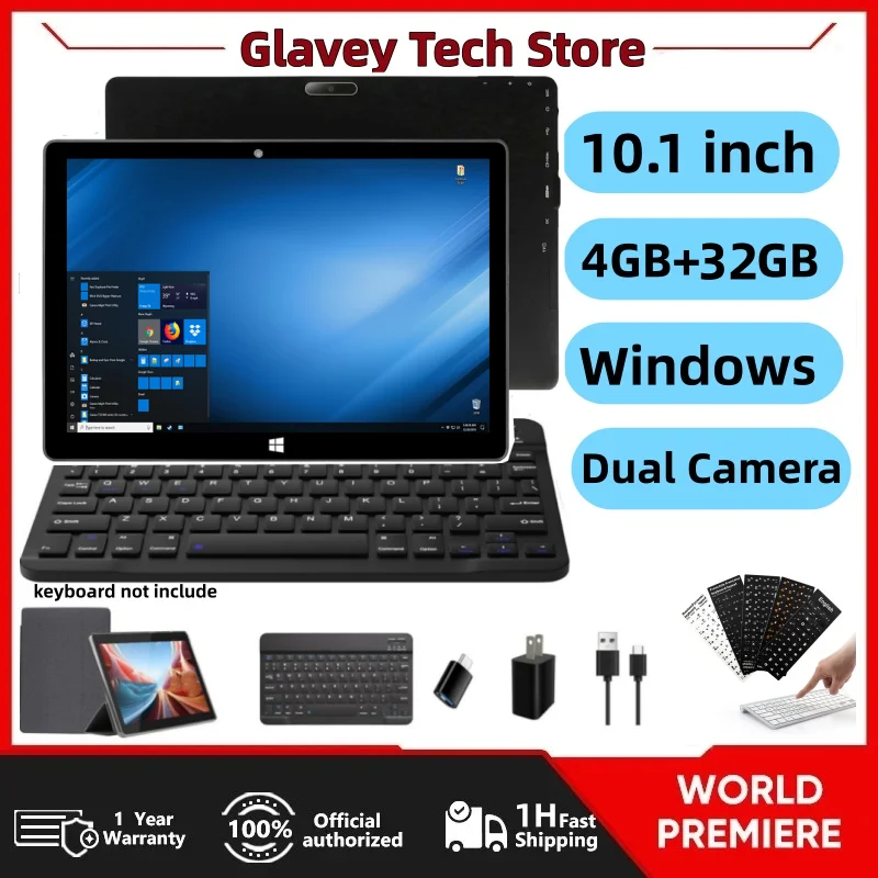 10.1 INCH T10 64 Bit 4GBDDR RAM 32GB ROM N4000 CPU MLT10W Tablet PC Windows 10 HDMI-Compatible Dual Core 1280*800 IPS