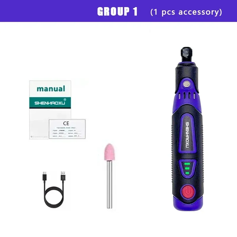  Cordless Rotary Tool Grinder Electric Drill 3Speed Adjustable Engraving Pen Cutting Polishing Drilling With HOME DIY Accessories 