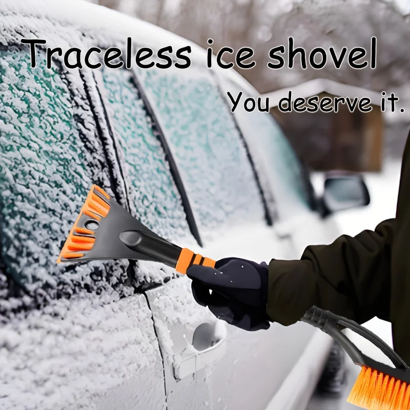 

2-в-1 лопата для снега и скребок для льда с мощными лезвиями для удаления снега, автомобильная щетка для удаления снега, инструмент для зимней погоды