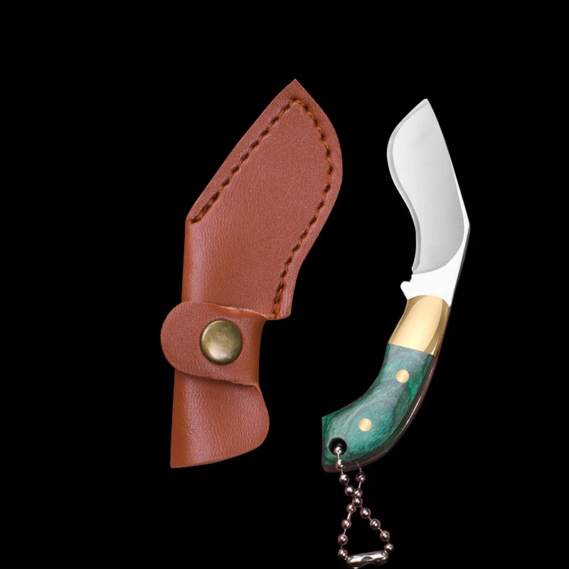 1pc Stainless Steel Mini Barbecue Cutting Meat Knife,EDC Disassembling Courier Pocket Knife,Keychain Decoration ,Special Gift