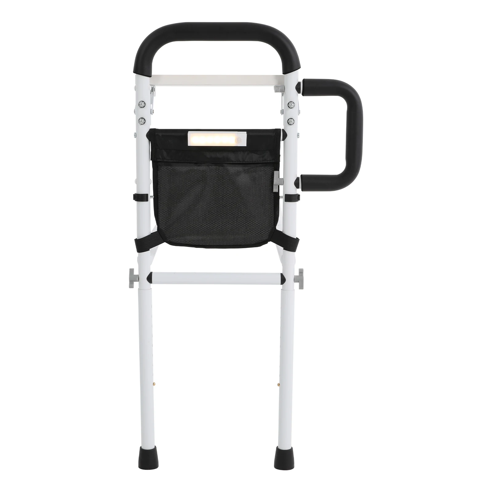 Couch Stand Assist with Foldable Tray Table, Height Adjustable Standing Aid Device, Max Load 50kg, Bed Rail for Standing Aid Bed