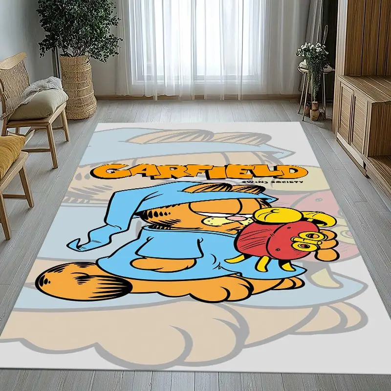 Funny Cartoon G-Garfield Soft Non-Slip Large Area Rug for Living Room,Bedroom Playroom Carpet Mat for Sofa,Home Decor Gift