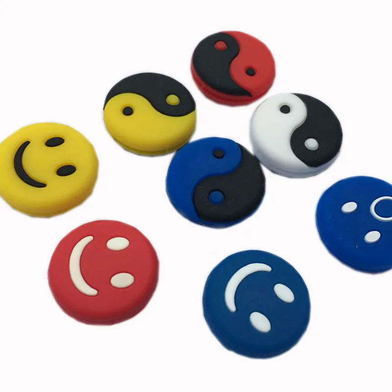 

Embedded Silicone Tennis Racket Shock Absorber, Smiley Face, Tennis Dampener, Sports Accessories, 1Pc