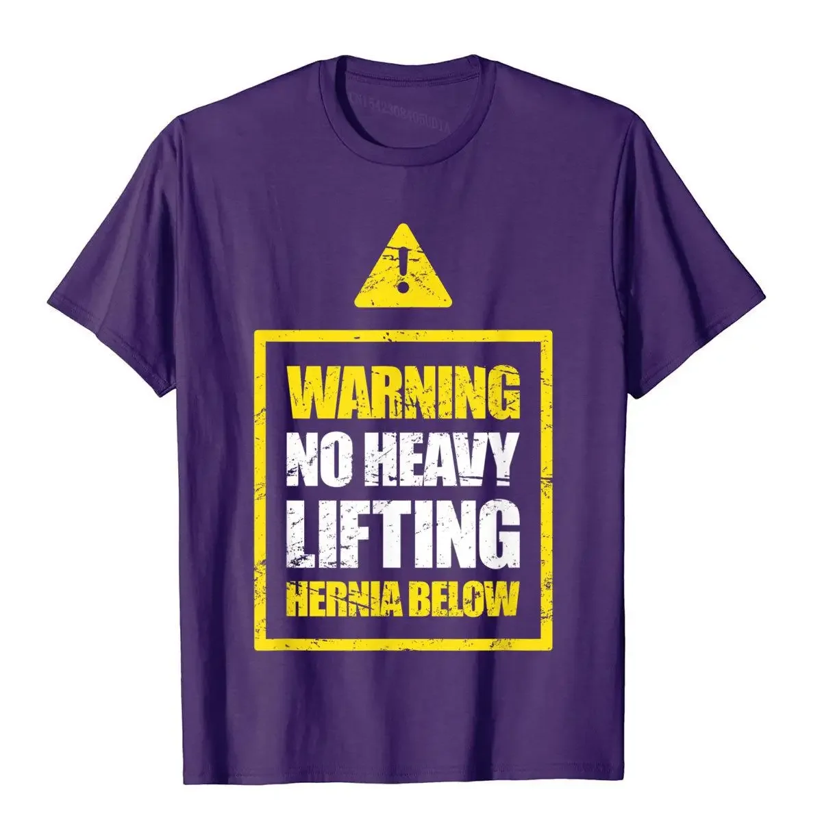 WARNING Funny Hernia Surgery Present  T-Shirt Family Men Top T-Shirts Plain Cotton T Shirt Classic Kawaii