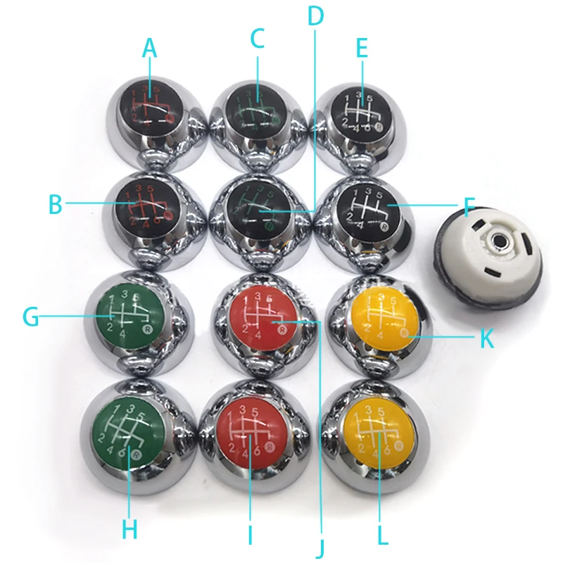 Gear Knob Hand Ball For Fiat 500 2012 2013 2014 2015 2016 2017 2018 5 6 Speed Shift Knob Lever Shifter Car Styling Accessories