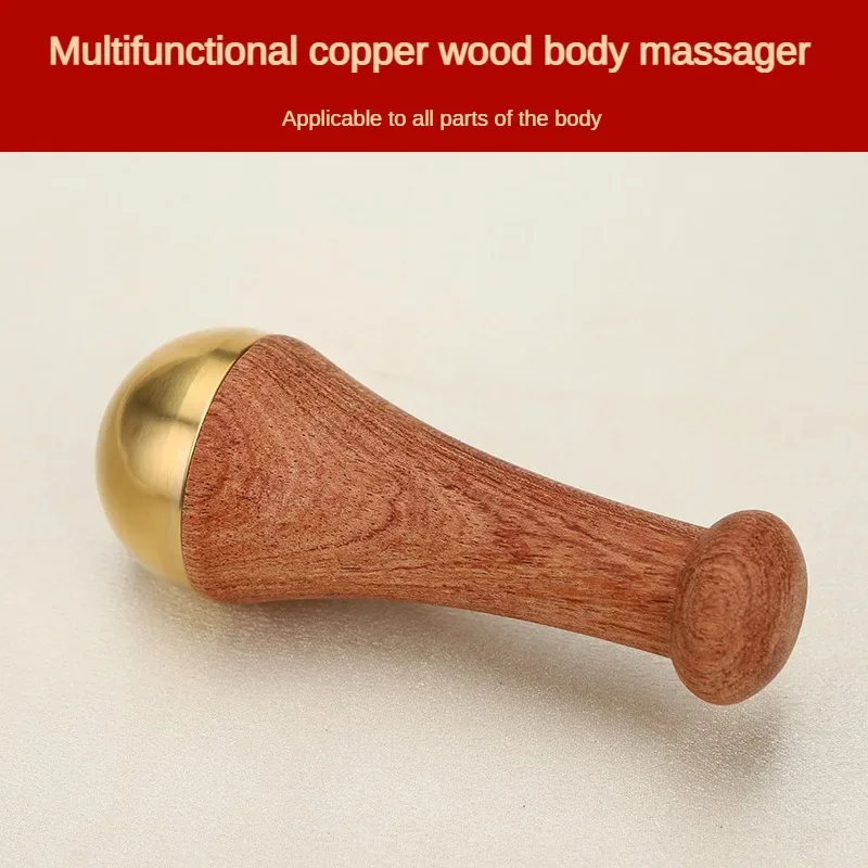 

Guasha Massage Tool Face Gua Sha Face Copper Wood Scraping Stick Kansa Hammer Face and Foot Massage