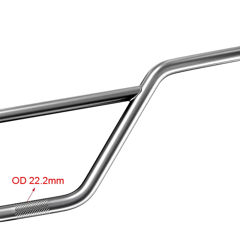 740mm BMX Lenker aus 4130 Chromoly-Stahl, 170mm Höhe, 22,2mm Durchmesser, Hochleistungslenker für Wheelie, Stunt, Cruiser, Big BMX Bikes – Detail 2