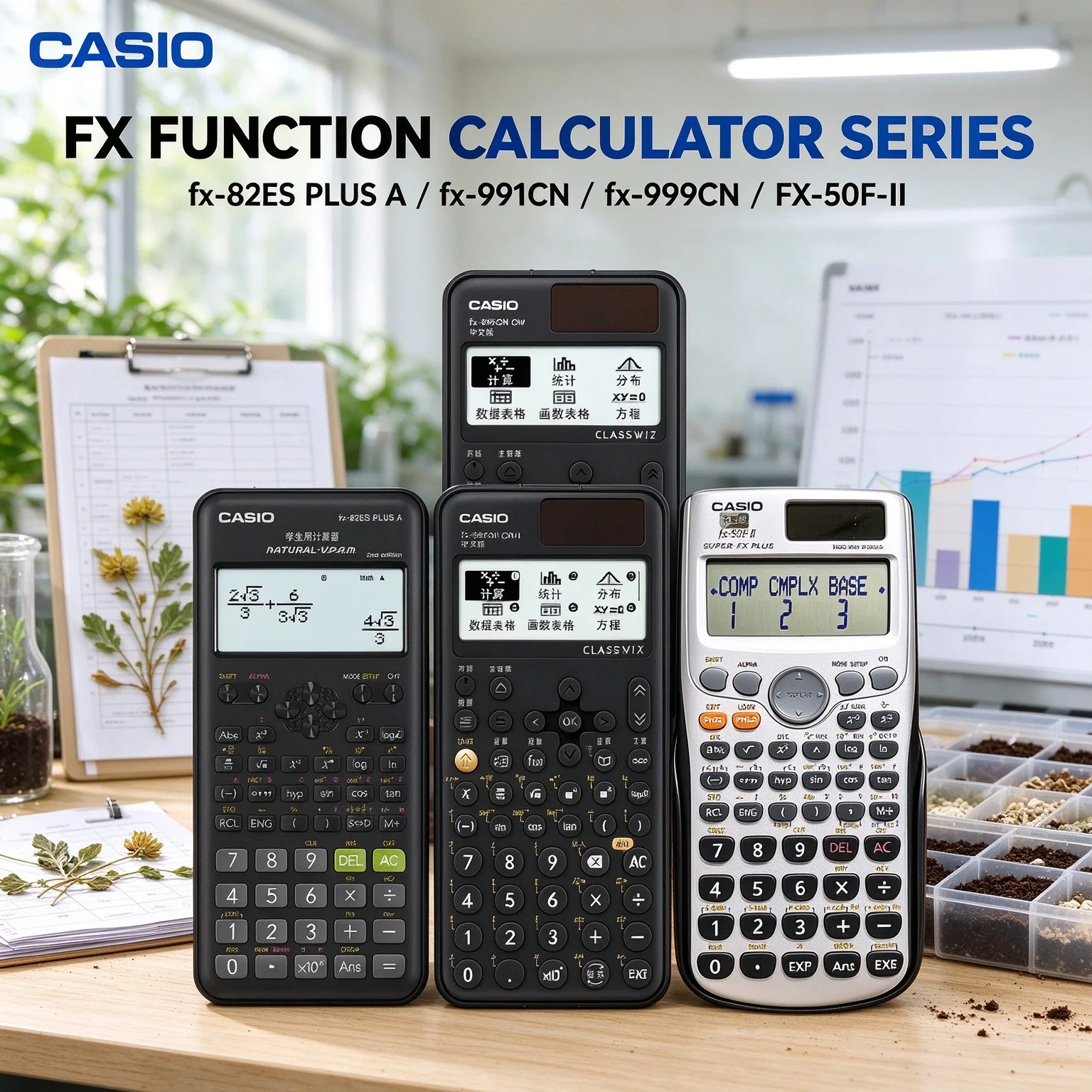 Casio GX-12B GX-14B GX-120B Large Desktop Calculator Solar+Battery Power GT Memory for Accountants and Business Financial Analys