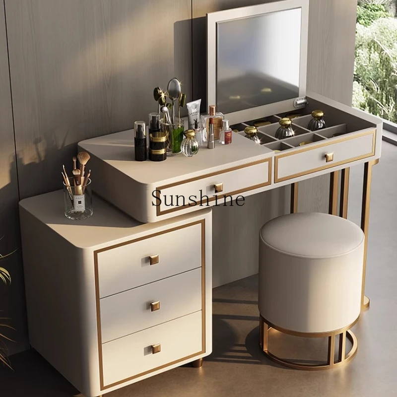

Light luxury dresser bedroom modern extremely simple Italian high-end storage integrated cabinet flip
