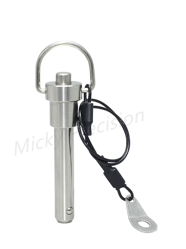 Ball Lock Pin Quick Release Pin Button Type with Ring Handle Pull Quick Lock Pin Stainless Steel Diameter 5-25mm Length 10-120mm