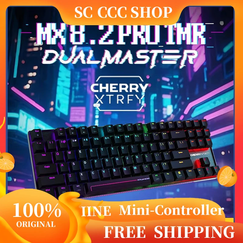 

Беспроводная игровая клавиатура CHERRY MX 8,2 pro TMR, 0,01 мм, быстрый триггер, эффект Холла, индивидуальный переключатель, горячая замена, 8000 Гц, частота заката