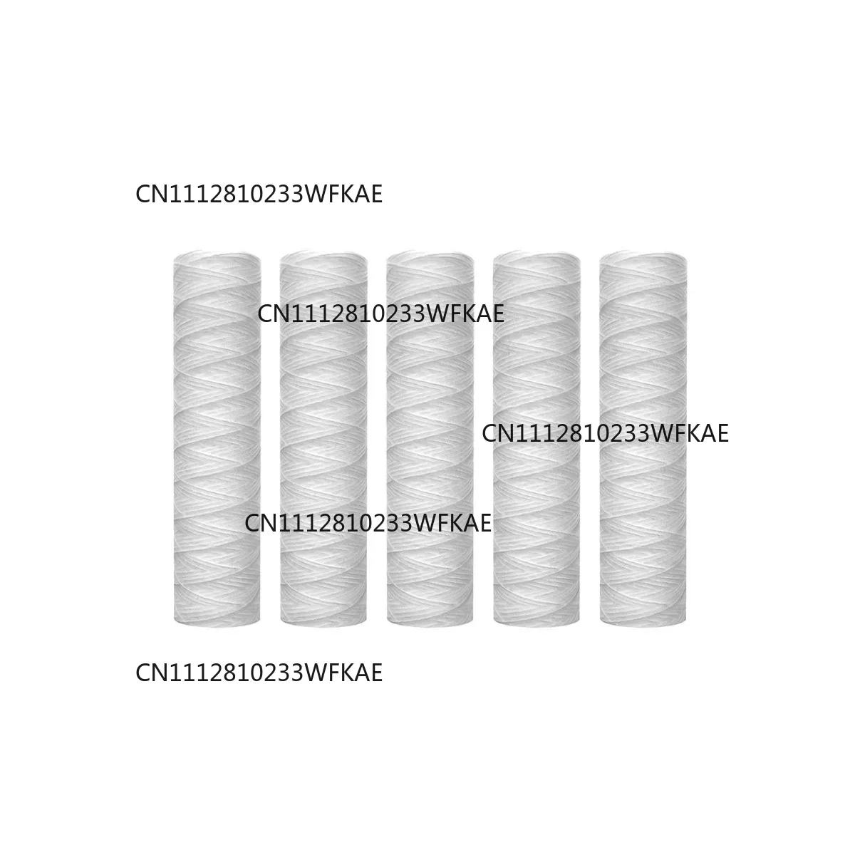 Trendy! 10 Micron 10 Inch x 2.5 Inch String Wound Sediment Water Filter Cartridge Whole House Sediment Filtration, Universal Rep