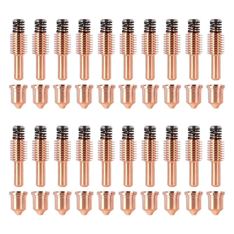 20PCS 220941 45A Nozzle & 20PCS 220842 Electrode Compatible 45XP/65/85/105 Plasma Cutting Torch Consumables