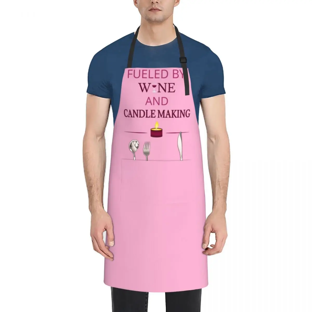 Fueled By Wine And Candle Making I Apron christmas decoration For Man Apron