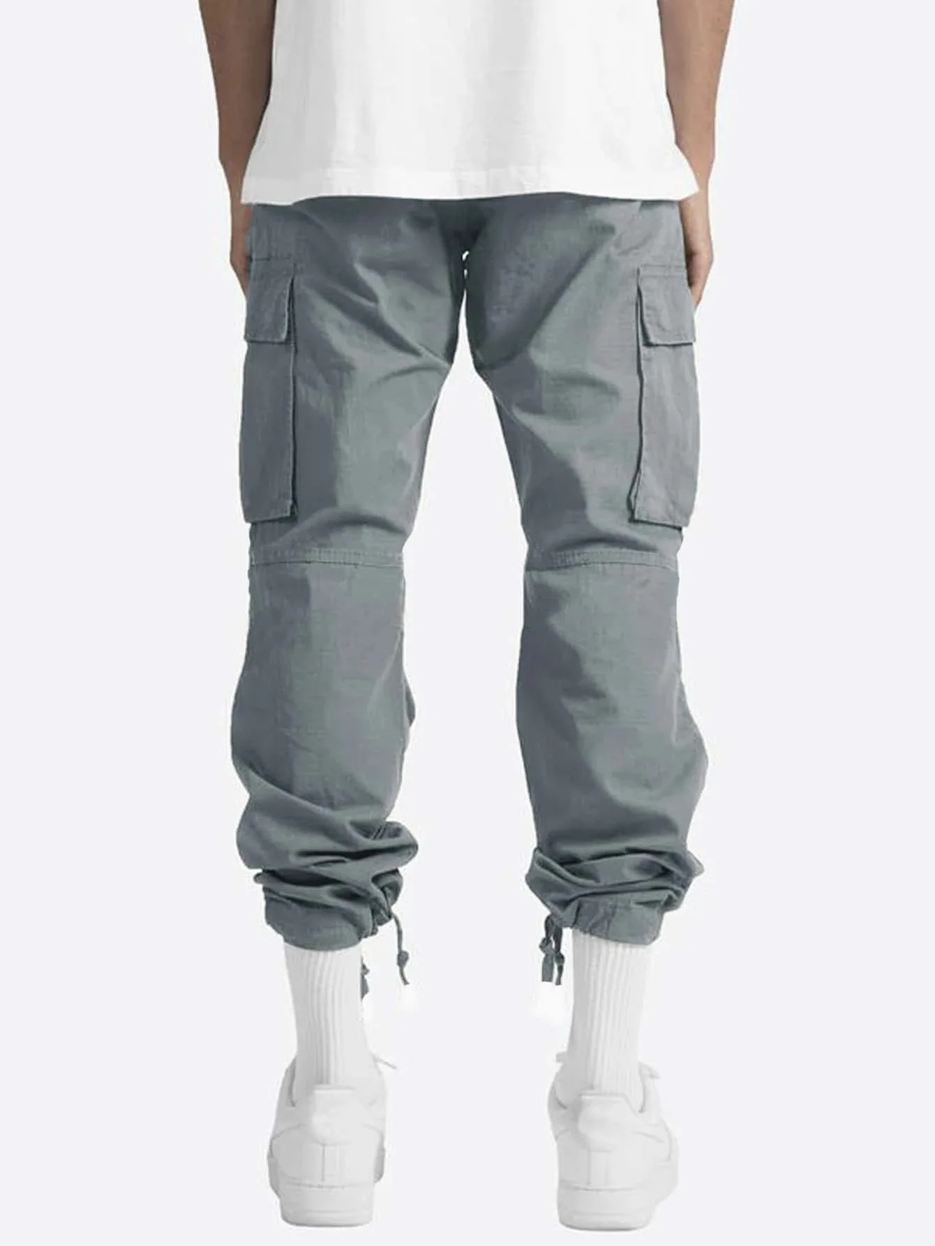 Sommer Neue Herren-Arbeitshosen Europäischer und Amerikanischer Stil mit Kordelzug und Mehreren Taschen Lässige Hosen – Detail 19