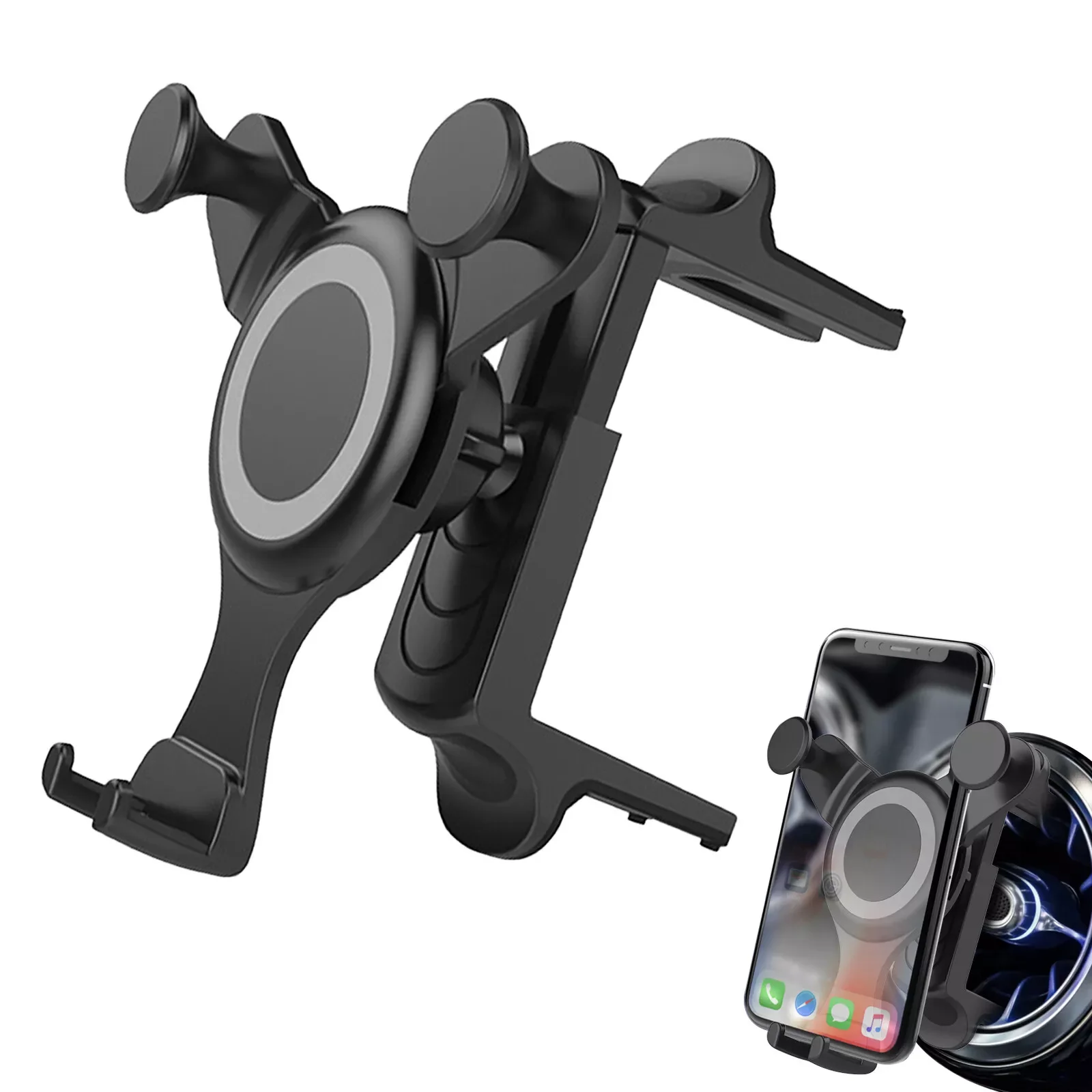 

1pcs Car Vent Mount Phone Holder Base Mobile Navigation Mount For Mercedes-Benz A/B/C/E/S-Class Mini Cooper Models