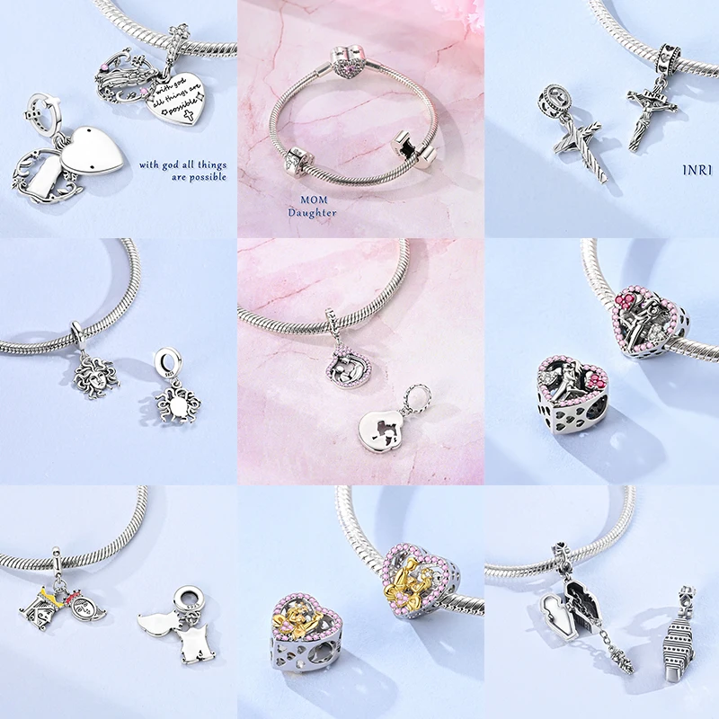 Neuer Russischer Matroschka-Anhänger aus 925 Sterling Silber, Russische Matroschka-Perle, Passend für Armbänder, DIY Damenschmuck Geschenk 2026 – Detail 7