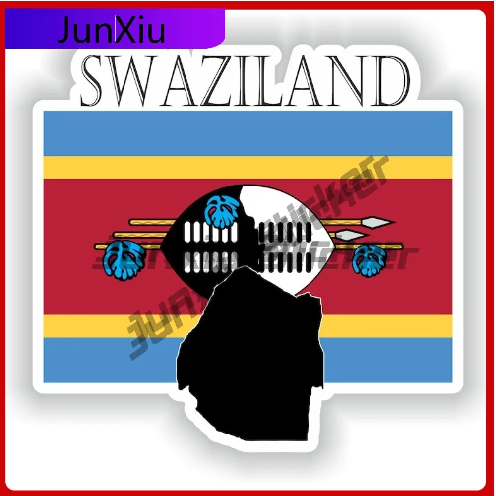 

Swaziland National Emblem Map Shape Sticker Anti Scratch Waterproofing Exterior Motorcycle Stickers Custom Boat Decals Waterproo