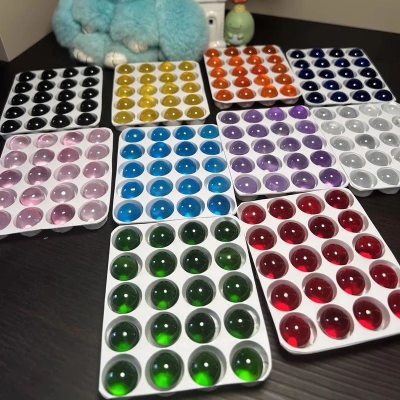 

10/20pcs Diameter 15mm Solid Color Glass Balls Round Sphere Transparent Marbles High Precision Anti Boiling Ball Fish Tank Balls