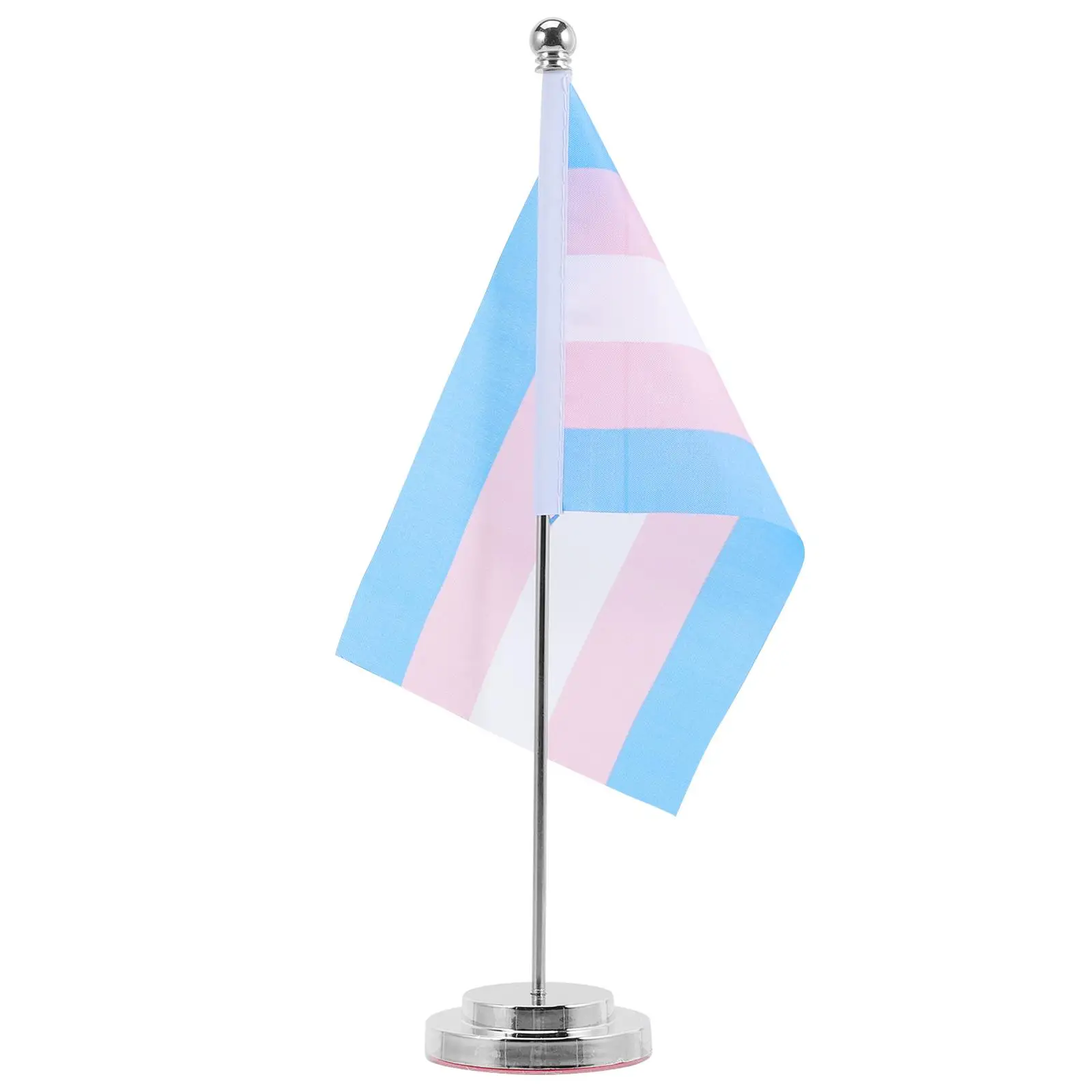 Rainbow Small Polyester Pride Small St for LGBTQ Party Gay Desk Flag Table Polyester Desk Flag Decor