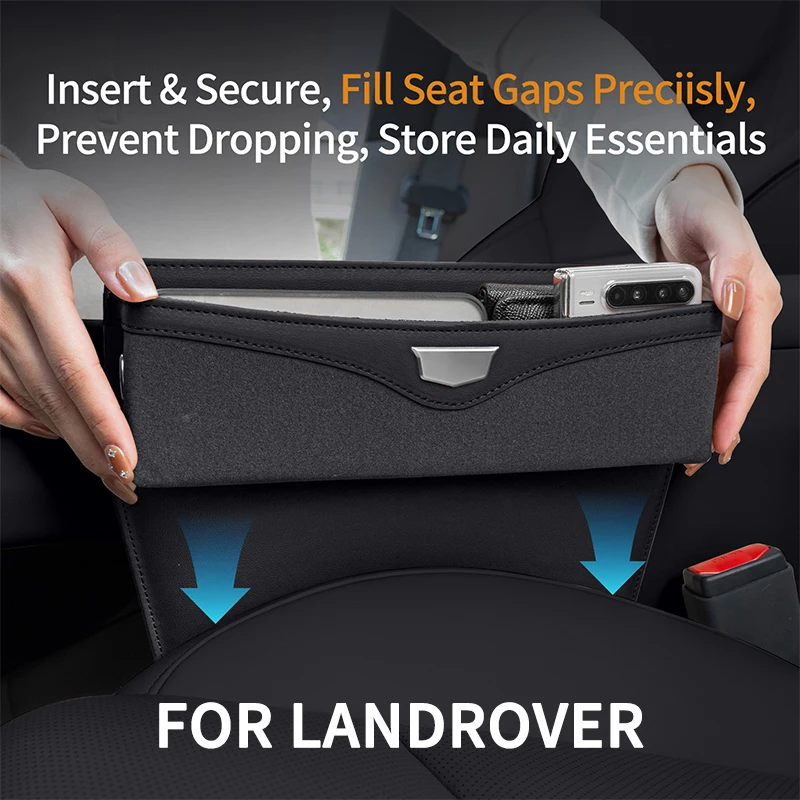 Для Land Rover Freelander, Discovery, Evoque, Autobiography, Sport 2020–2026, Defender: органайзер-вкладыш в зазор сиденья автомобиля, карманы для хранения, ящик для хранения