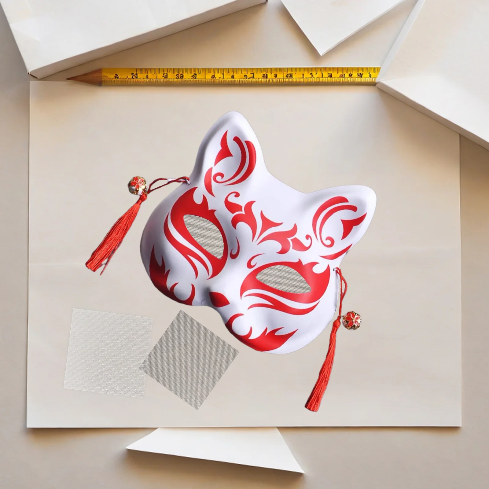 

24pcs Eye Mesh Sheets 10X10Cm 20X30Cm Lightweight Breathable Fabric For Diy Mask Making Cosplay Crafts Party Supplies