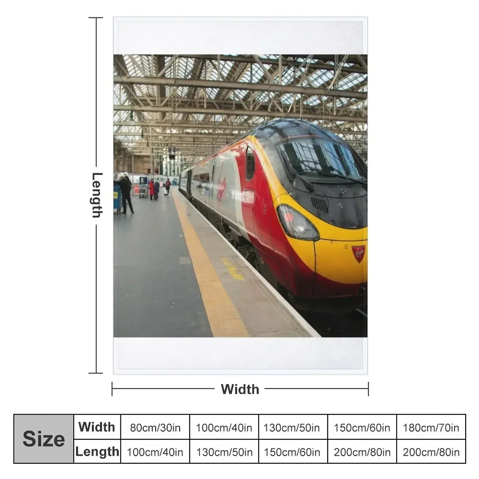 Glasgow Pendolino Throw Blanket Camping Cute sofa bed Custom Blankets
