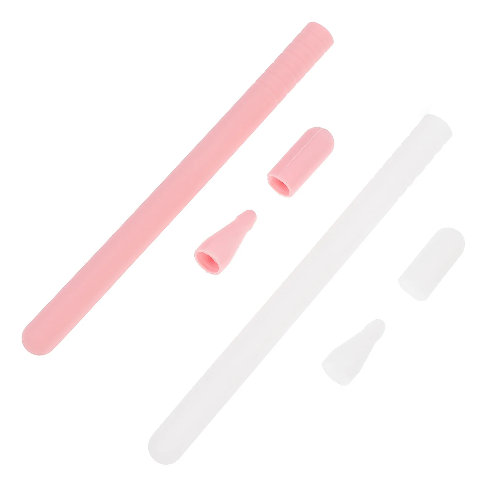 2 مجموعة غطاء القلم ستايلس سيليكون المضادة للصدمات قطرة واقية خفيفة الوزن حامي لقلم الرصاص 2 حامل ملحق قلم اللمس