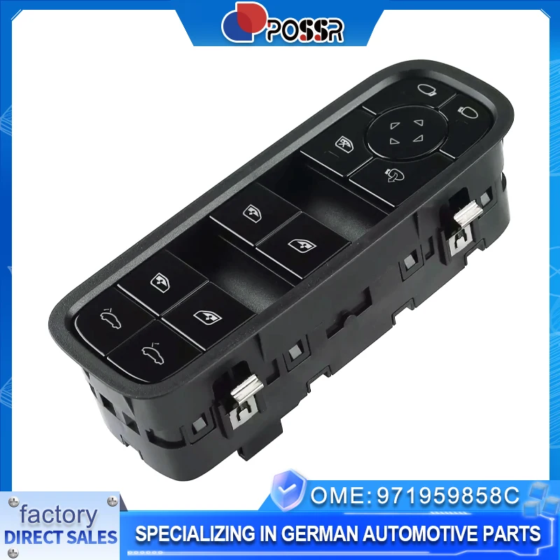 

Автоаксессуары POOSR 971959858 C Переключатель стеклоподъемника для Porsche Cayenne/Cayenne (9YA) Palamela (971) 3.0T/4.0T