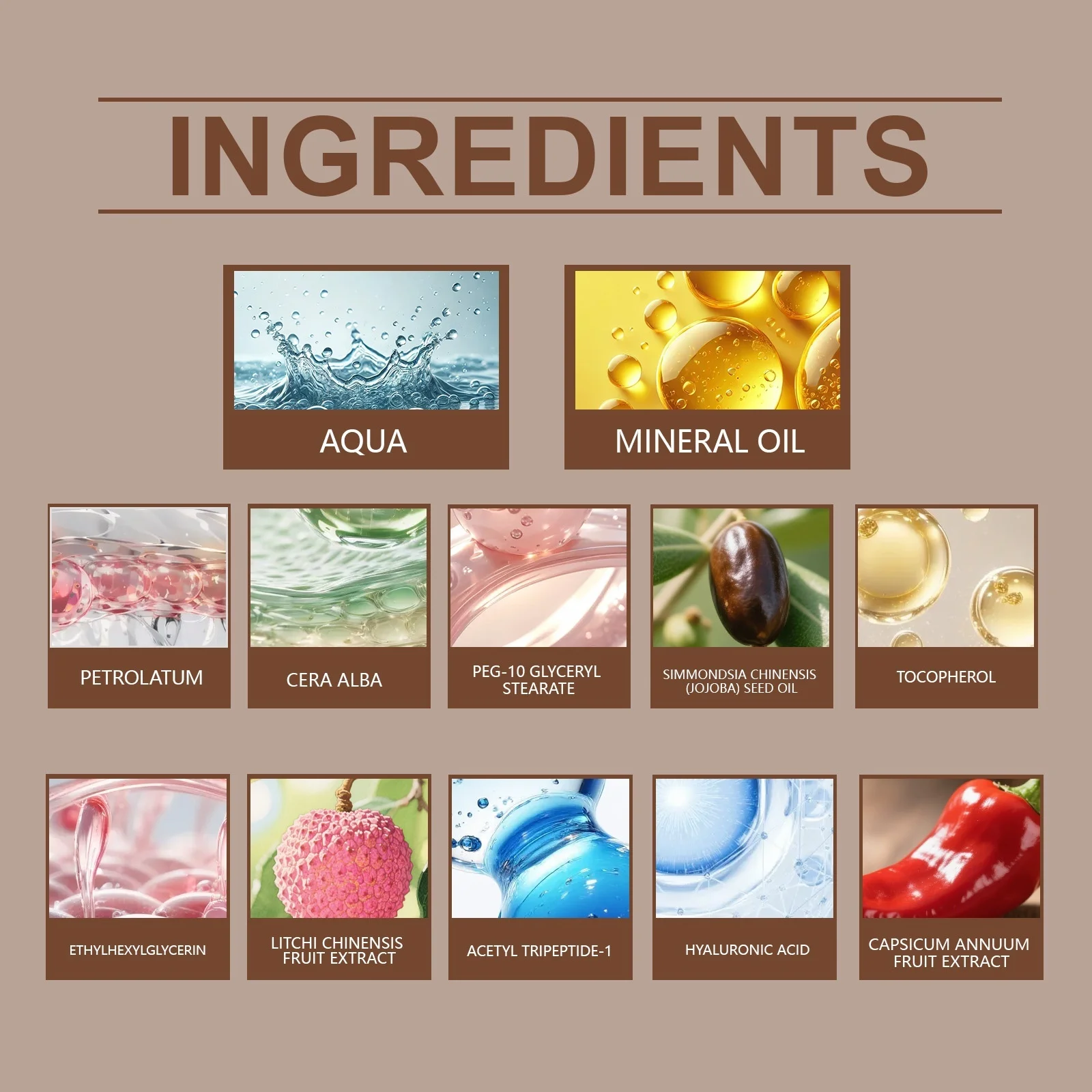 Bálsamo labial hidratante Lápiz labial hidratante Hidrata profundamente, rellana y nutre los labios, suaviza y se importa el lápiz labial