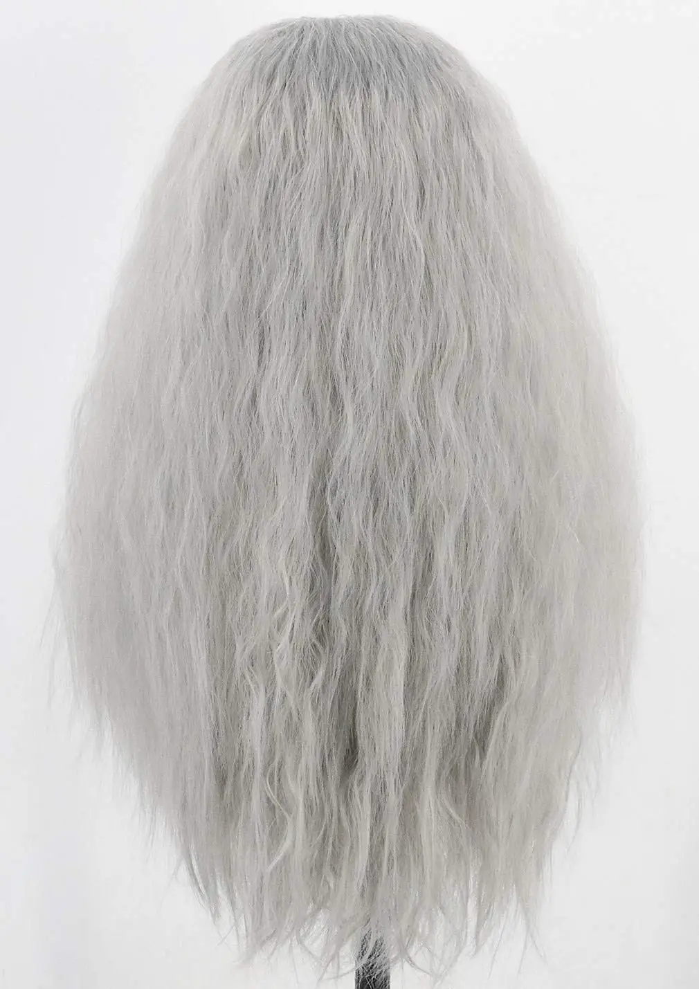 Pelucas y barba de cosplay grises para hombre de anime, cosplay de pelo sintético gris HallAnime Pelucas de cosplay grises para hombre y Beardoween, peluca de Navidad