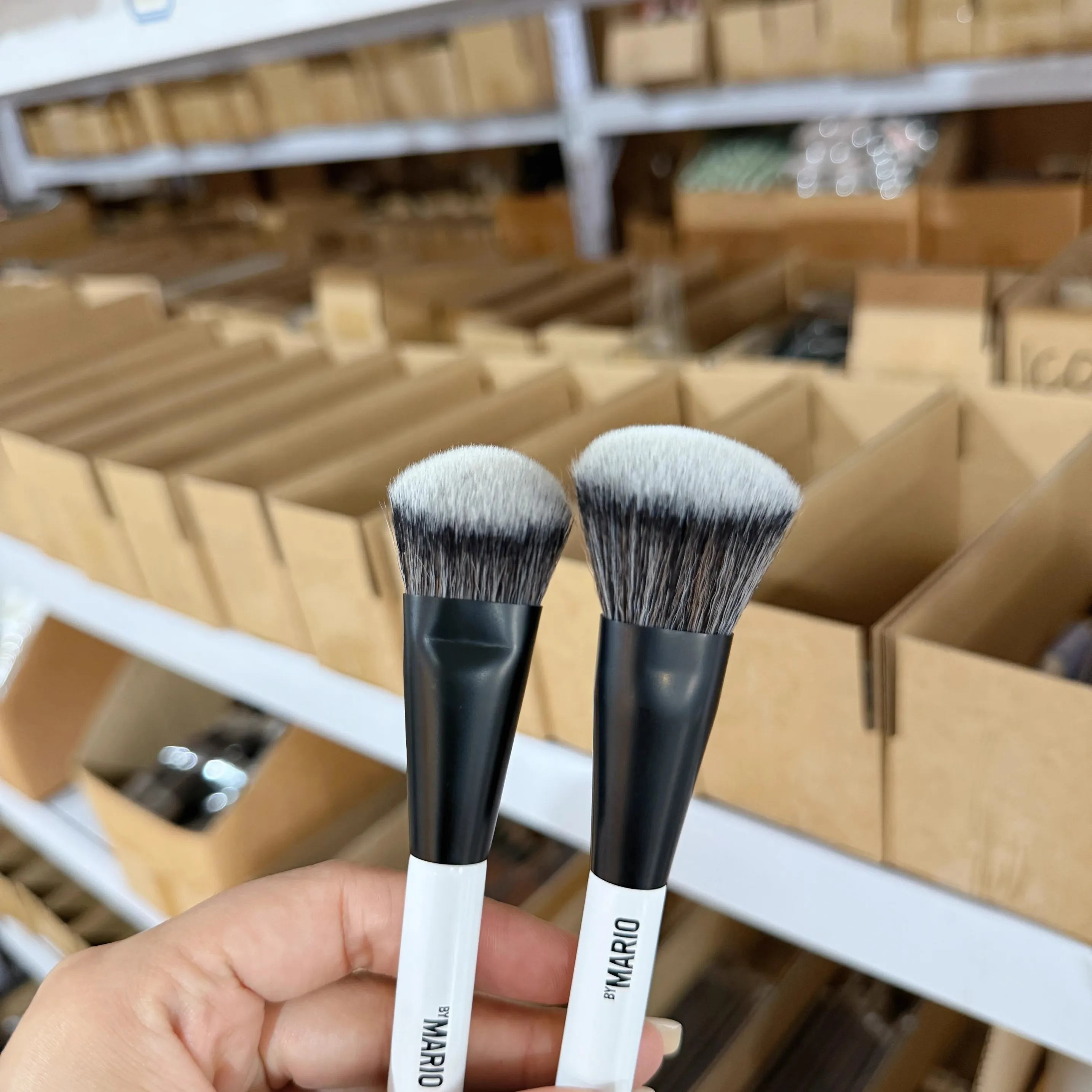 2 in 1 Highlight Blush Makeup F4 Brush Ambient Soft Glow Blush Brush Soft Fiber Hair Fashion Face Brush